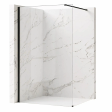  Zuhanyfal Rea Flexi Transparent / Black 80 kád, zuhanykabin