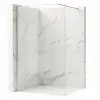  Zuhanyfal Rea Flexi Transparent / Chrome 130