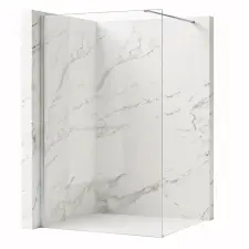  Zuhanyfal Rea Flexi Transparent / Chrome 130 kád, zuhanykabin