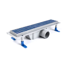  Zuhanyfolyóka egyenes, rozsdamentes ráccsal, Floor, 400 mm BURKOLHATÓ csomag (Zuhanyfolyóka egyenes,) építőanyag