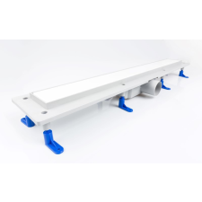  Zuhanyfolyóka,zuhanylefolyó fehér üveg fedlappal, 900 mm (Zuhanyfolyóka,zuhanylefolyó fehér üveg) építőanyag