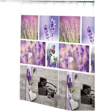 Zuhanyfüggöny Pufo Lavanda World, 180 x 180 cm lakástextília
