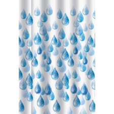 Zuhanyfüggöny - WATER DROP - Impregnált textil - 180 x 200 cm lakástextília