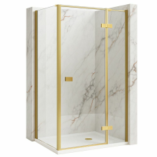 zuhanykabin Rea Atlas 80x80 Brush Gold kád, zuhanykabin
