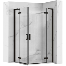 Zuhanykabin REA Hugo Double Black 90x100 kád, zuhanykabin