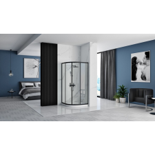  Zuhanykabin REA Look Black 80x80 kád, zuhanykabin