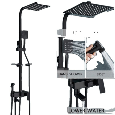  Zuhanykeverő csaptelep, tartós sárgaréz, többfunkciós kialakítás, 4-Ways 12 hüvelyk a csaptelep