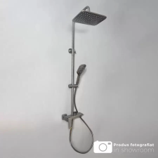  Zuhanyoszlop, szaniter sárgaréz, selyemfényű felület, 9810N csaptelep