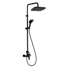 Zuhanyrendszer Novaservis Metalia 58 egykaros csapteleppel fekete SET071/58,5 csaptelep