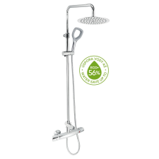 Zuhanyrendszer Novaservis Metalia ECO+ termosztatikus csapteleppel króm SETECOTER.0 csaptelep