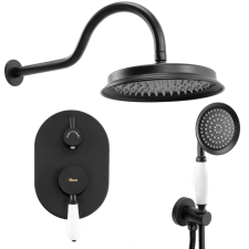 Zuhanyszett rejtett Rea Serra Black + BOX fürdőkellék
