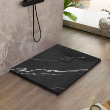  Zuhanytálca Magnum CARRARA BLACK 90x90 kád, zuhanykabin