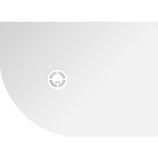  Zuhanytálca negyedkörös Polysan Flexia 110x80 cm öntött márvány fehér 91271 kád, zuhanykabin