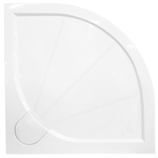  Zuhanytálca negyedkörös SAT 80x80 cm öntött márvány fehér SIKOLIMCC80S kád, zuhanykabin