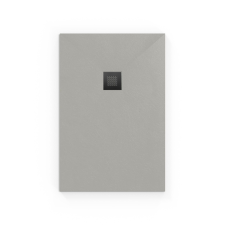 Zuhanytálca négyszögletes SAT Alek 120x90 cm öntött márvány szürke SATALEK12090S kád, zuhanykabin