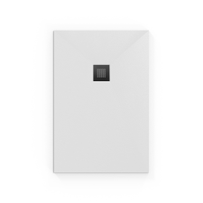  Zuhanytálca négyszögletes SAT Alek 140x80 cm öntött márvány fehér SATALEK14080B kád, zuhanykabin