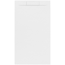  Zuhanytálca négyszögletes SAT Fusion 100x80 cm öntött márvány blanco SATFU10080BL kád, zuhanykabin