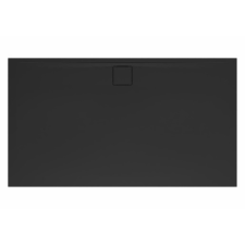  Zuhanytálca négyszögletes SAT Vision 160x80 cm öntött márvány fekete SATSVVI16080C kád, zuhanykabin