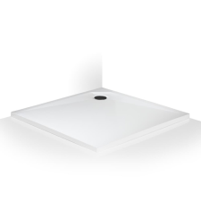 Zuhanytálca négyzet Roth 100x100 cm öntött márvány fehér MAN SQ 100100 2E kád, zuhanykabin