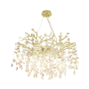 ZUMA Cindy arany-átlátszó kristály függesztett lámpa (ZU-MD4115-1-EGN) G9 10 izzós IP20