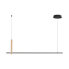 ZUMA Claud fekete LED függesztett lámpa (ZU-22806M-WOOD) LED 1 izzós IP20 világítás