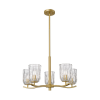ZUMA Tazza arany-átlátszó kristály csillár (ZU-P0590-05B-V7AC) E14 5 izzós IP20