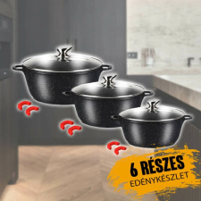 Zurrichberg 6 részes márvány bevonatú edénykészlet ZBP7172 edény