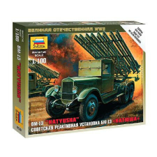  Zvezda BM-13 Katyusha  1:100 makett harcjármű (6128) makett