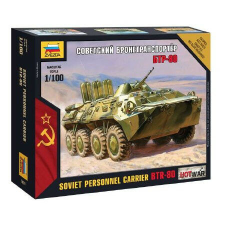  Zvezda BTR-80 Mini kits modern  1:100 makett harcjármű (7401) makett