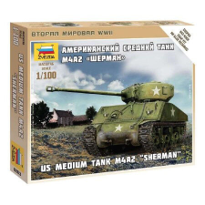  Zvezda Sherman M4  1:100 makett harcjármű (6263) makett
