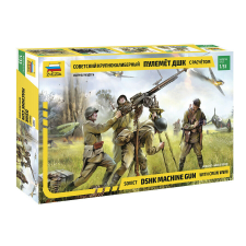  Zvezda Soviet DSHK with Crew WWII 1/35 makett