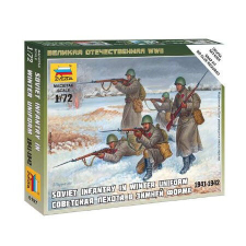  Zvezda Soviet Infantry /Winter uniform/  makett figura 1:72 (6197) makett