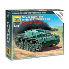  Zvezda Sturmgeschütz III Ausf.B  1:100 makett harcjármű (6155) makett