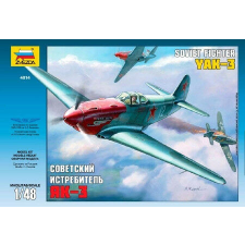  Zvezda Yakovlev YAK-3 Soviet Fighter  1:48 makett repülő (4814) makett