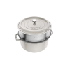 zwilling STAUB La Cocotte cast iron round pot with insert 40508-822-0 - 3.8 ltr. white truffle