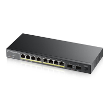 ZyXEL GS1100-10HP 8x GbE LAN PoE (120W) 2x GbE SFP port PoE switch hub és switch