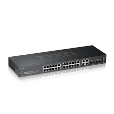 ZyXEL Switch 24x1000Mbps + 4xGigabit kombó SFP, Menedzselhető Rackes, GS2220-28-EU0101F hub és switch